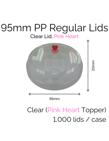 Lids - 95mm PP Regular (White PH) (100 pcs)