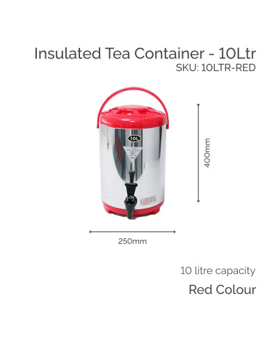 10 Ltr - Insulated Tea Container (1 pc)